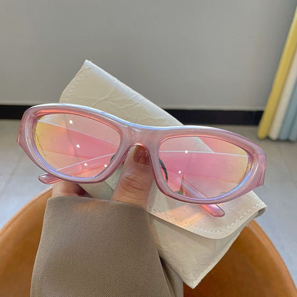 Heart-Shaped Purple Cat-Eye Sunglasses
