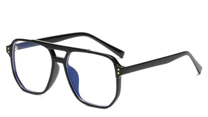 High-definition blue-light-blocking plain glasses suitable for bare-faced wear
