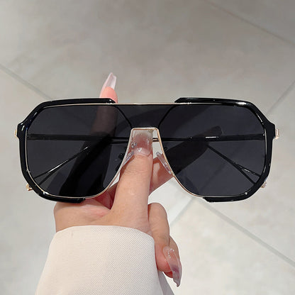 Fashion Square Metal Frame Sunglasses UV400 Protection