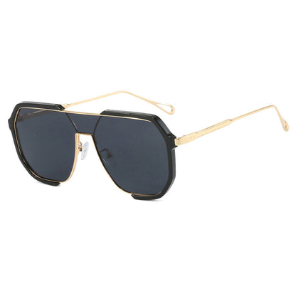 Fashion Square Metal Frame Sunglasses UV400 Protection