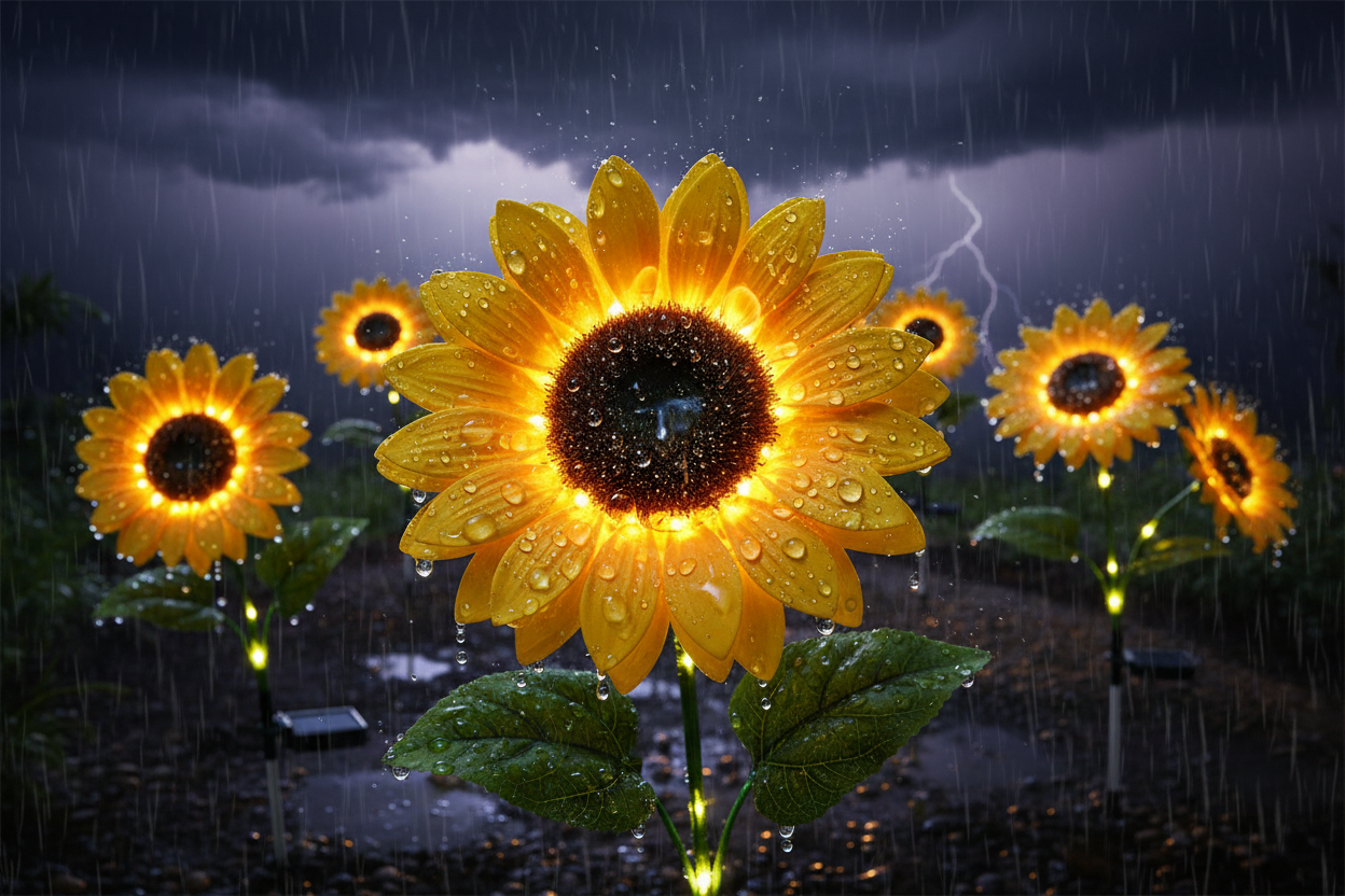 Weatherproof Sunflower Lights